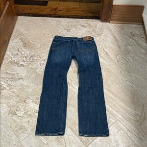 American Eagle Original straight Outfitters Men's Straight Dark Blue Jeans